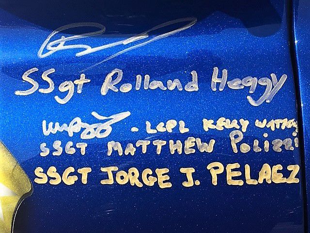 Signatures on truck